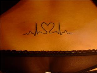 Kalp Atışı Kardiyo Bel Dövmesi / Heart Beat Cardio Tattoo