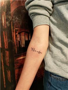 Mutlu Hata Latince Dvme / Felix Culpa Tattoo