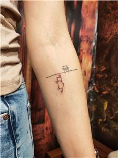 Minimal Kedi D�vmeleri / Minimal Cute Cat Tattoos
