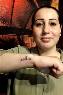 Eslem Yaz sim Dvmesi / Name Tattoo