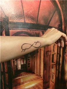 Sonsuzluk areti ine sim Dvmesi / Infinity Name Tattoo