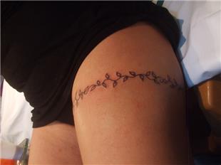 Bacaa Sarmak Dvmesi / Leg Ivy Tattoo