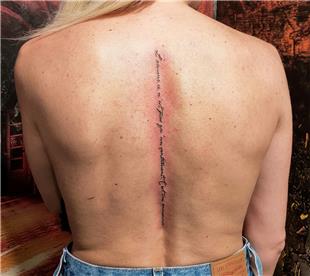 Srta Yaz Dvmesi / Back Lettering Tattoo