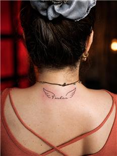 �sim ve Kanat D�vmesi / Name and Wings Tattoo
