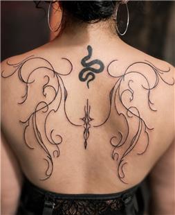 �izgisel S�rt D�vmesi / Linework Back Tattoo