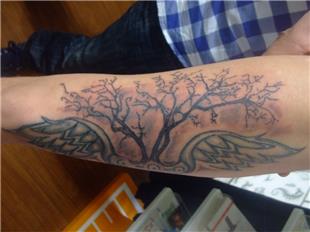 Kanat ve Aa Dvmesi / Wing and Tree Tattoos