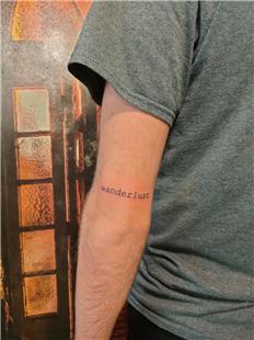 Wanderlust Yolculuk Tutkusu Anlamnda Dvme / Wanderlust Tattoo