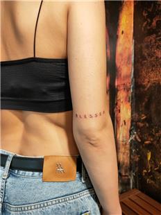 BLESSED Tattoo Yaz Dvmesi