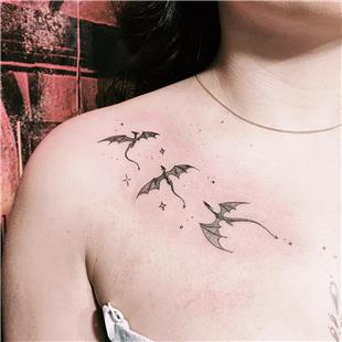 Omuza Ejderha Dvmeleri / Dragons Tattoo