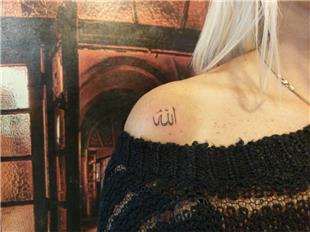 Arapa Allah Yazs / Allah Arabic Calligraphy Tattoo