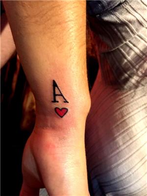 Kupa Ası İskambil Dövmesi / Ace of Hearts Tattoo : Dövme Çal