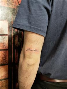 Fine Line Yazı Dövmesi / Fine Line Tattoo