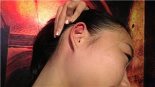 ift Kulak Kkrdak Piercing / Double Helx Piercing