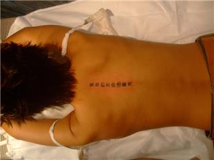 Kanji Sırt Dövmesi / Kanji Back Tattoo