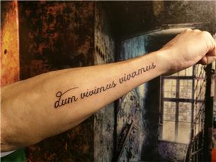 Dum Vivimus Vivamus Latince Dvme / Dum Vivimus Vivamus Tattoo