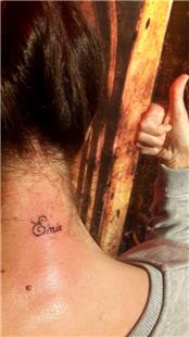 Enseye Emir sim Dvmesi / Name Tattoo