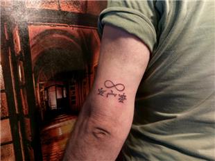 ince Harfler ve Sonsuzluk areti Dvmesi / Chinese Letters and Infinity Symbol Tattoo