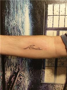 izgisel Dalga Dvmesi / Line Work Wave Tattoo