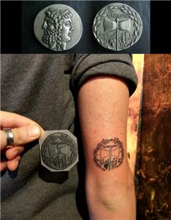 Bozcaada Tenedos Sikke Dvmesi / Tenedos Coin Tattoo