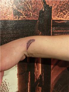 Bilee Minimal Ty Dvmesi / Minimal Feather Tattoo