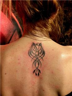 Simurg Zmrd Anka Kuu Srt Dvmesi / Phoenix Back Tattoo