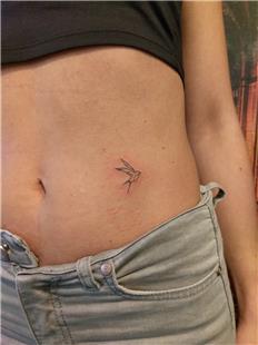 Minimal Krlang Kuu Dvmesi / Minimal Swallow Tattoo