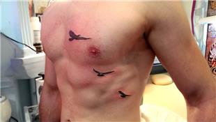 Uçan Kuşlar Kartal Silüet Dövmesi / Eagle Silhouette Tattoo