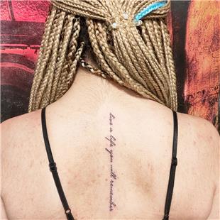 Live A Life You Will Remember Avicii Tattoo Dvme