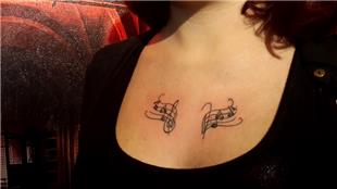 Notalar Müzisyen Müzik Dövmeleri / Musician Notes Tattoos