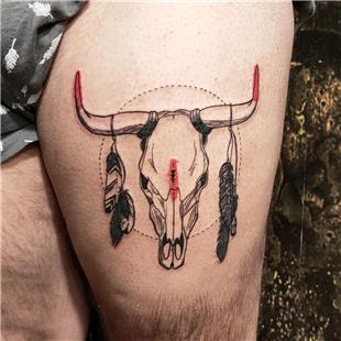 Boğa Başı Dövmesi / Bull Skull Tattoo