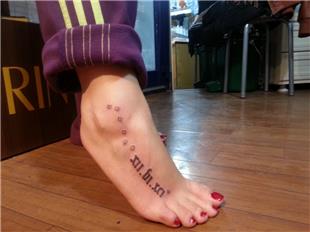 Yldzlar ve Roma Rakamlar ile Tarih Dvmesi / Stars and Roman Numerals Tattoo