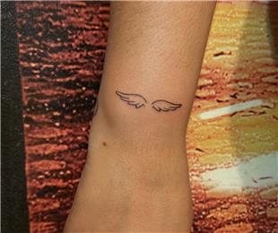 Minimal Melek Kanatlar Dvmesi / Minimal Angel Wings Tattoo