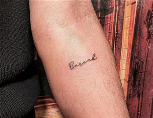 Burak sim Dvmesi / Name Tattoo