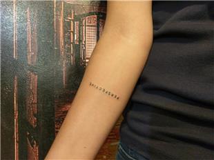 Perspektif Yazs Dvmesi / Perspective Tattoo