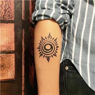 Tribal Gne Dvmesi / Tribal Sun Tattoo