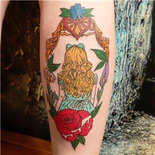Alice Harikalar Diyarnda Dvmesi / Alice in Wonderland Tattoo