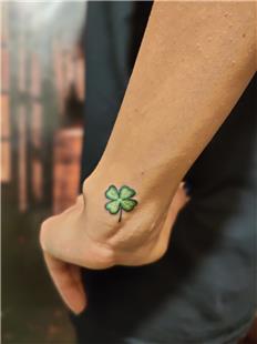 4 Yaprakl Renkli Yonca Dvmesi / 4 Leaf Coloured Clover 