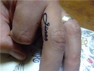 Alyans Yüzük Dövme Parmak İçi / Finger Ring Name Tattoos