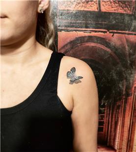 3D Kelebek Dvmesi / 3D Butterfly Tattoo