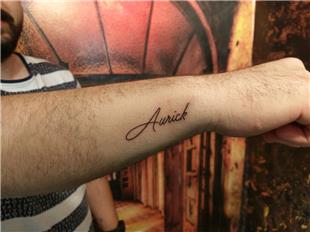 Aurick Takma Ad Dvmesi / Aurick Nickname Tattoo