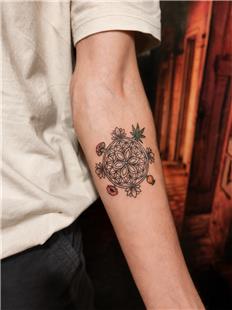 Lotus Mandala Dairesel D�vme / Mandala Lotus Circle Tattoo