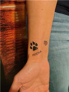 Kpek Patisi ve sim Dvmesi / Dog Paw and Name Tattoo