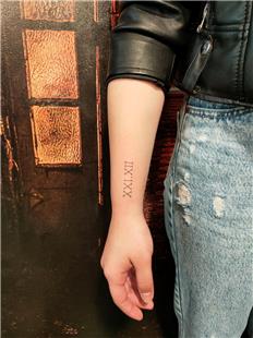 Roma Rakam ile Tarih Dvmesi / Roman Date Tattoos