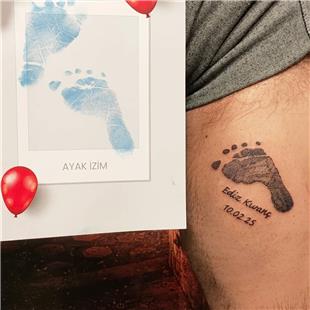 Bebek Ayak �zi D�vmesi / Baby Footprint Tattoo