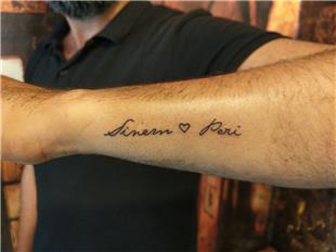 Sinem ve Peri simleri Dvmesi / Name Tattoos